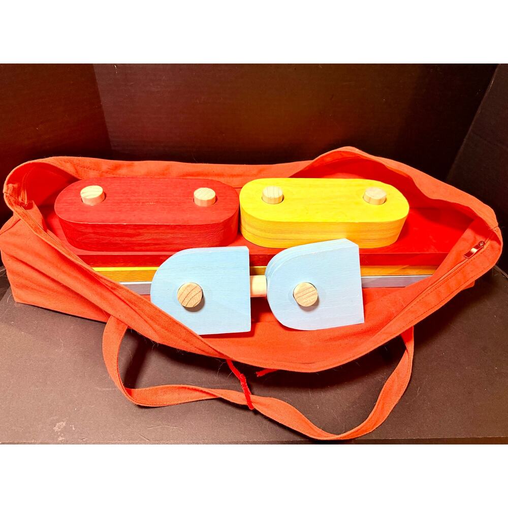 Autirinee Balance Beam, 7 pieces, Multicolor, wooden gymnastics Montessori